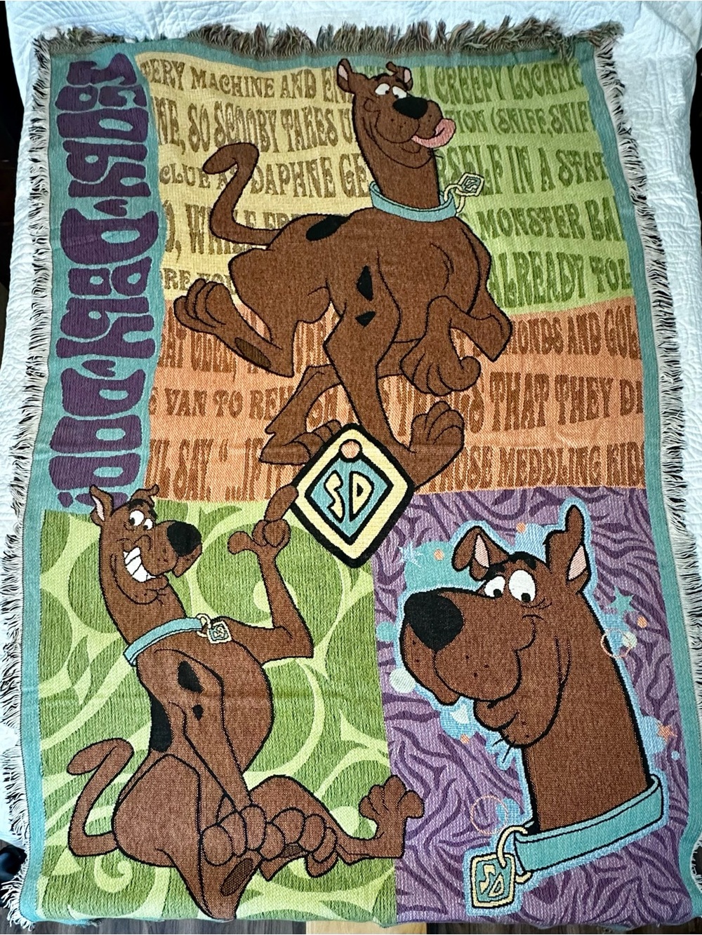 Scooby-Doo 1999 Tapestry Blanket